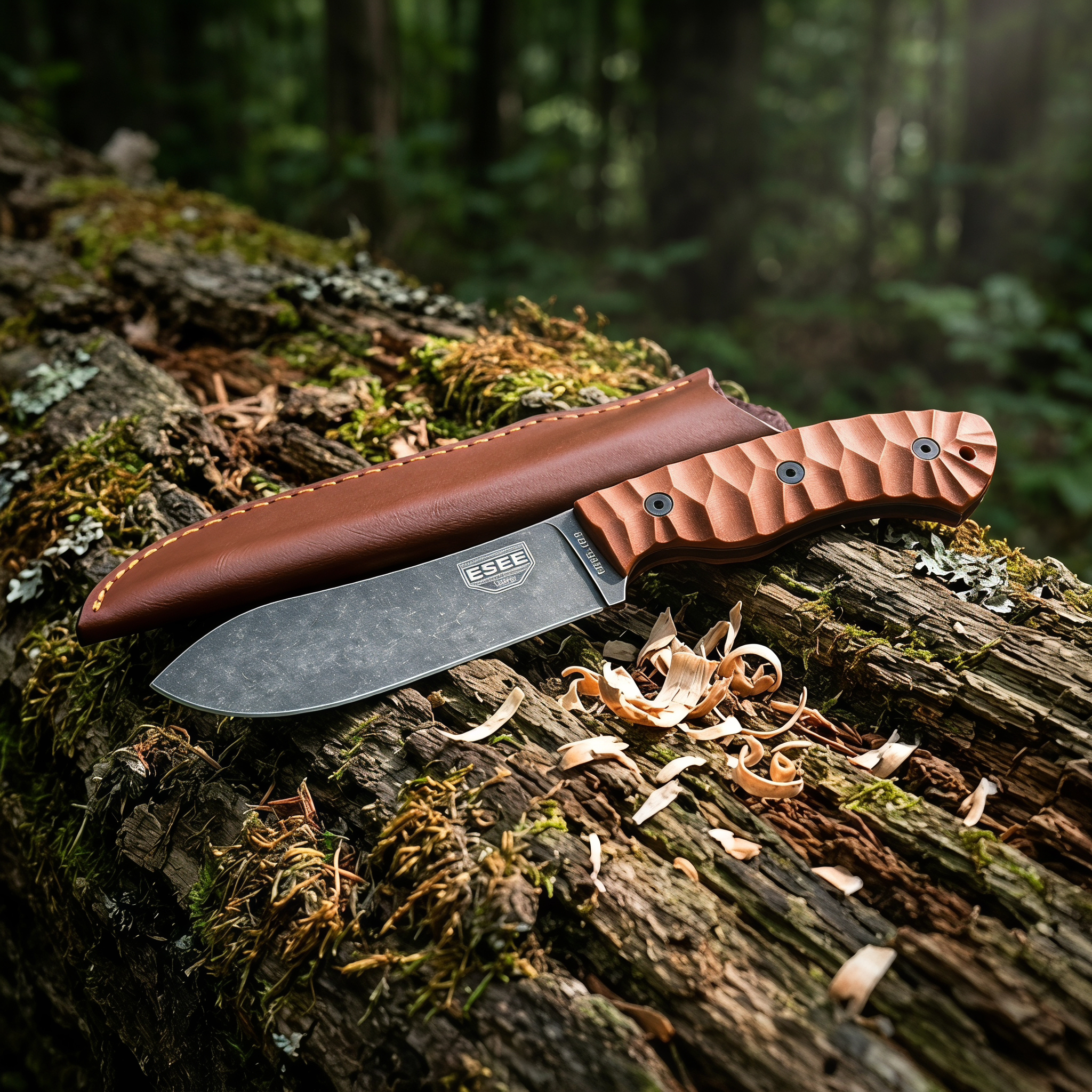 Camping Cooking Knives - JG5 Fixed Blade with Sheath Jungle