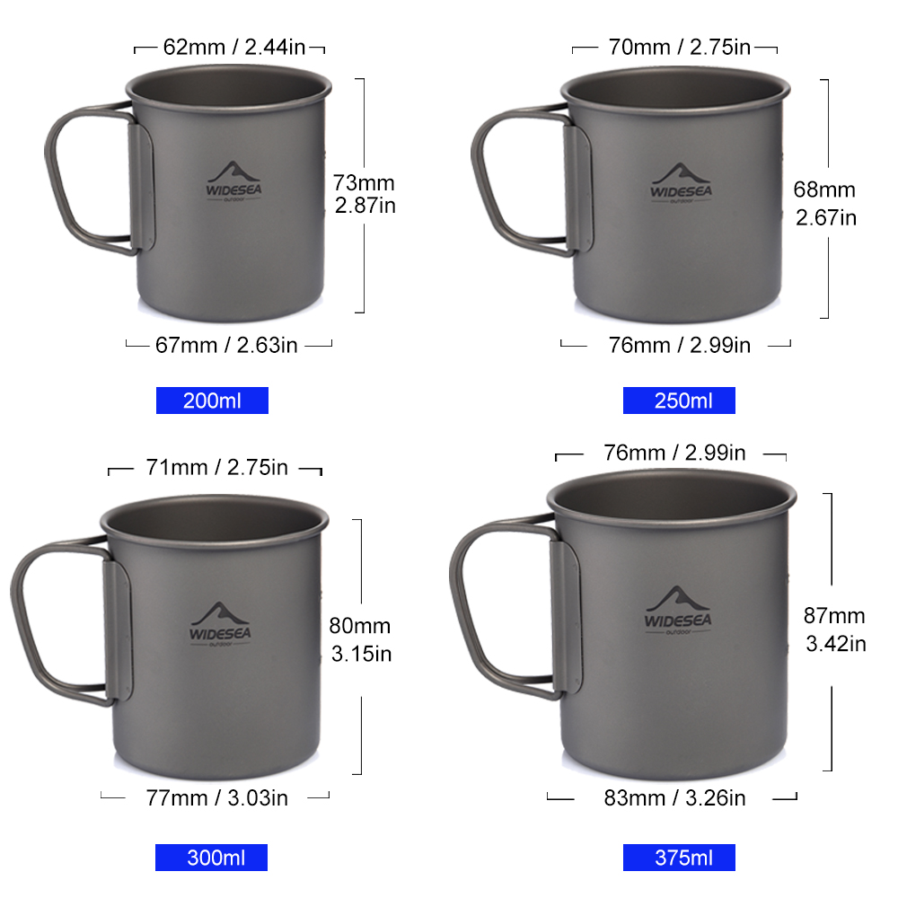 Widesea Camping Mug Titanium C - Camping Cooking And Dining Set บทวิจารณ์และราคา