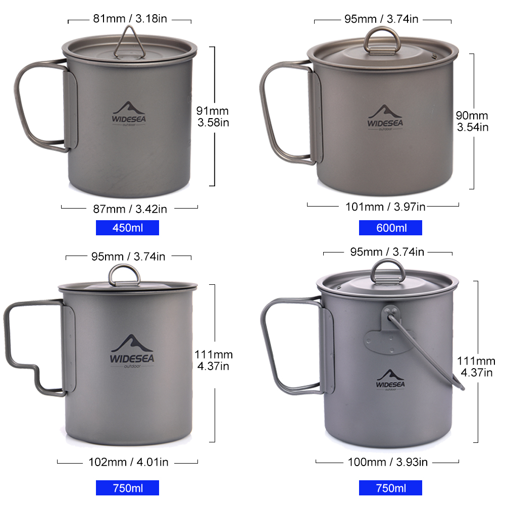 Widesea Camping Mug Titanium C - Camping Cooking And Dining Set บทวิจารณ์และราคา