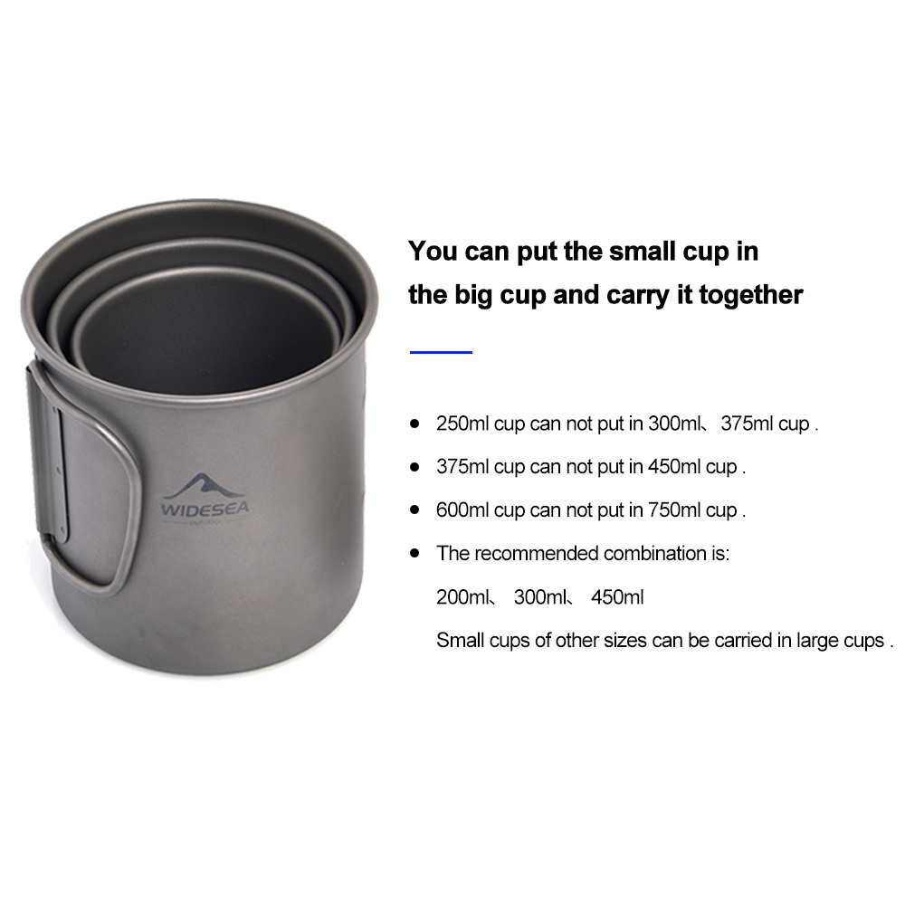 Widesea Camping Mug Titanium C - Camping Cooking And Dining Set บทวิจารณ์และราคา