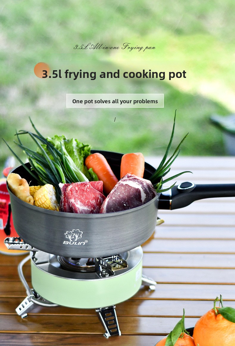 Bulin non-stick pan Outdoor no - Camping Cooking Frying Pan บทวิจารณ์และราคา