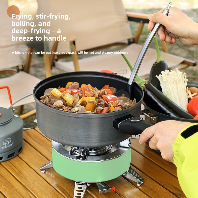 Bulin non-stick pan Outdoor no - Camping Cooking Frying Pan บทวิจารณ์และราคา