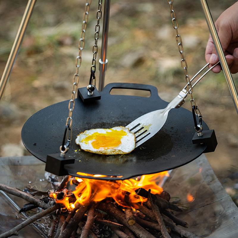 Outdoor Campfire Tripod Portab - Camping Cooking One Pot บทวิจารณ์และราคา