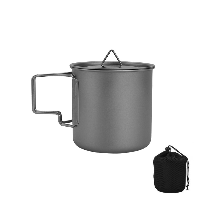 Titanium Camping Mug with Fold - Camping Cooking Set With Bag บทวิจารณ์และราคา