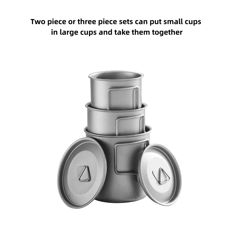 Titanium Camping Mug with Fold - Camping Cooking Set With Bag บทวิจารณ์และราคา