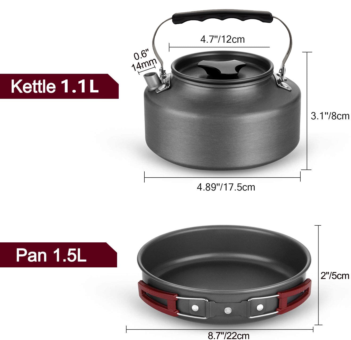 4-5 person aluminum outdoor ca - Camping Cooking One Pot บทวิจารณ์และราคา