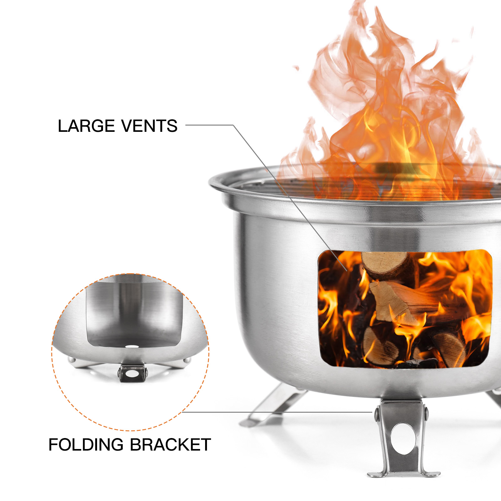 Camping Stove Mini Backpacking - Camping Cooking Candle บทวิจารณ์และราคา