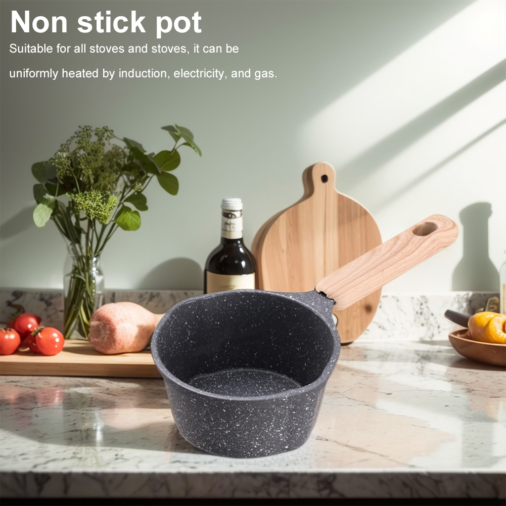 Mini Boiling Pan Wooden Handle - Camping Cooking Frying Pan บทวิจารณ์และราคา