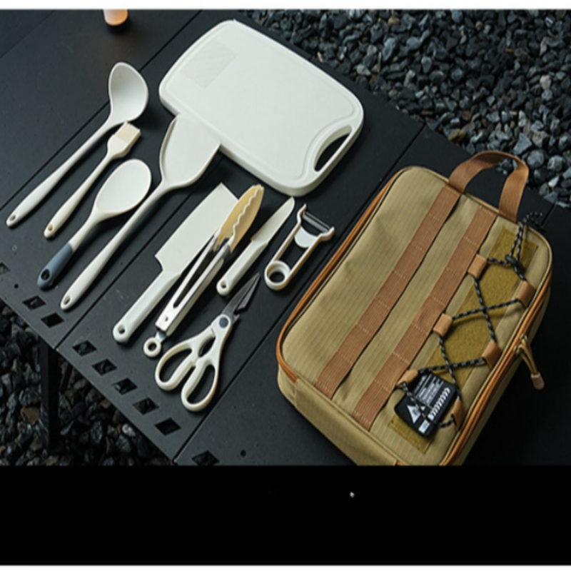 Portable 9Pcs Camping Kitchenw - Camping Cooking Set With Bag บทวิจารณ์และราคา