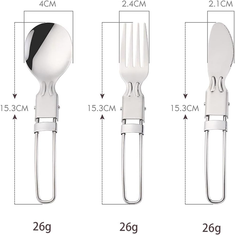 Camping Flatware Sets Stainles - Camping Cooking Cutlery Set บทวิจารณ์และราคา