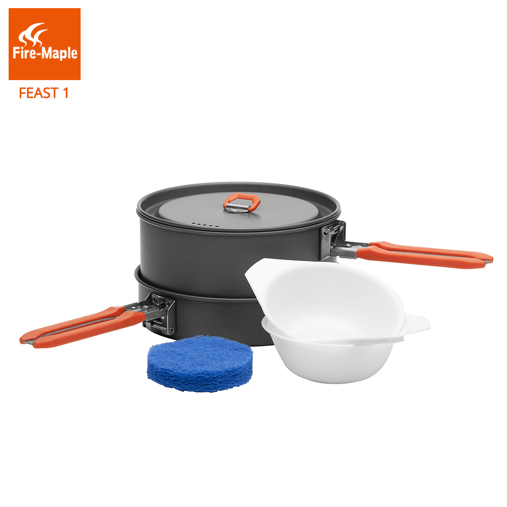 Fire Maple Feast 1 Outdoor Cam - Camping Cooking Pots And Pans Set บทวิจารณ์และราคา