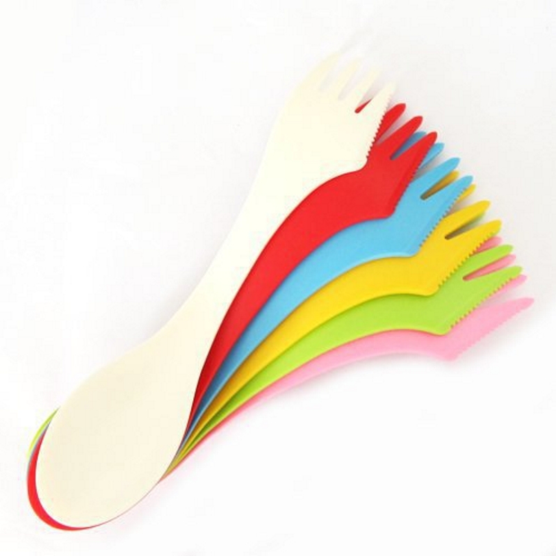 6PCS 3-in-1 Camp Utensils Set  - Camping Cooking Cutlery Set บทวิจารณ์และราคา