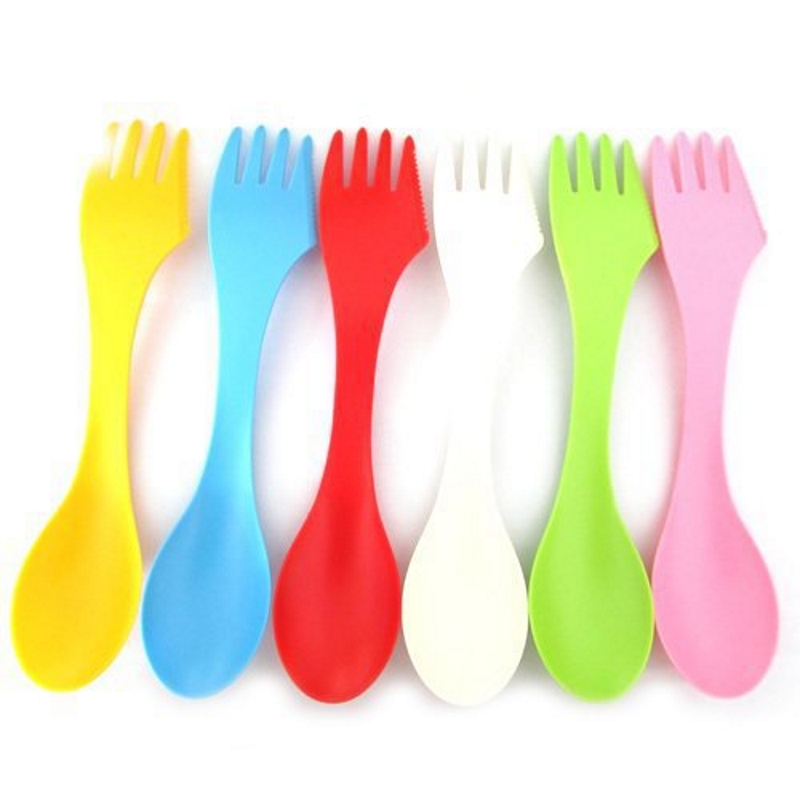 6PCS 3-in-1 Camp Utensils Set  - Camping Cooking Cutlery Set บทวิจารณ์และราคา