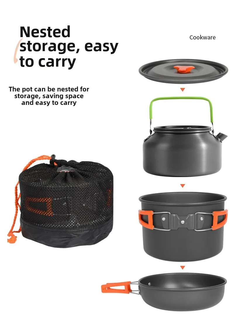 DS-308 Outdoor large capacity  - Camping Cooking Set Ds 308 บทวิจารณ์และราคา