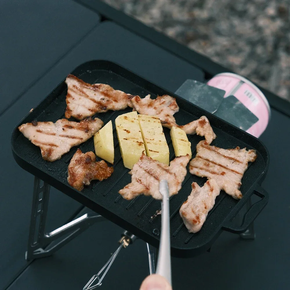 Mini Grill Plate Set Thickened - Camping Cooking Candle บทวิจารณ์และราคา
