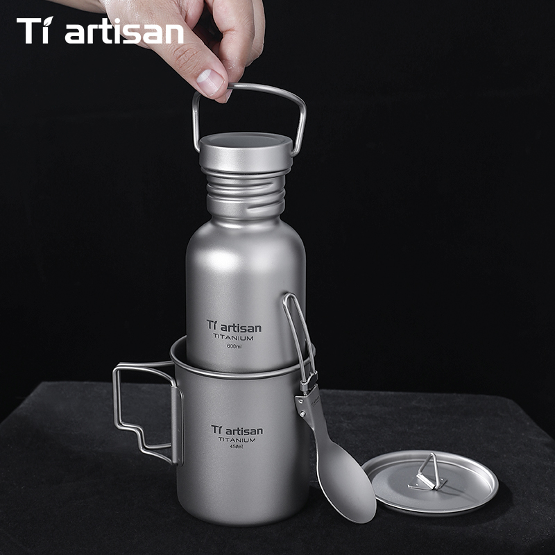 Tiartisan Titanium Cookware 3- - Camping Cooking Set With Bag บทวิจารณ์และราคา