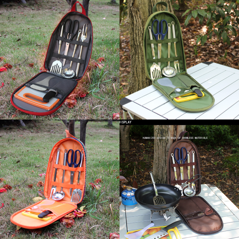 7pcs Camping Kitchen Utensil S - Camping Cooking Cutlery Set บทวิจารณ์และราคา