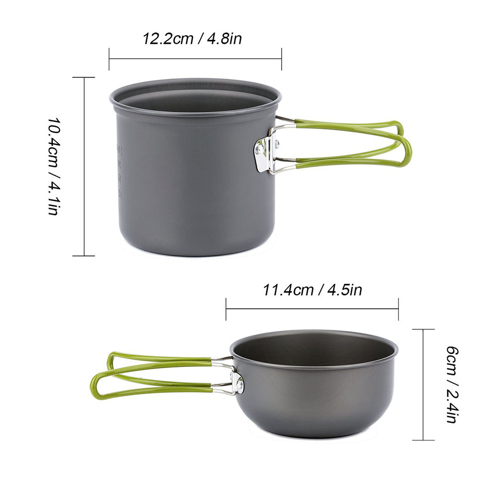 Ultralight Camping Pots Cookwa - Camping Cooking Pack บทวิจารณ์และราคา