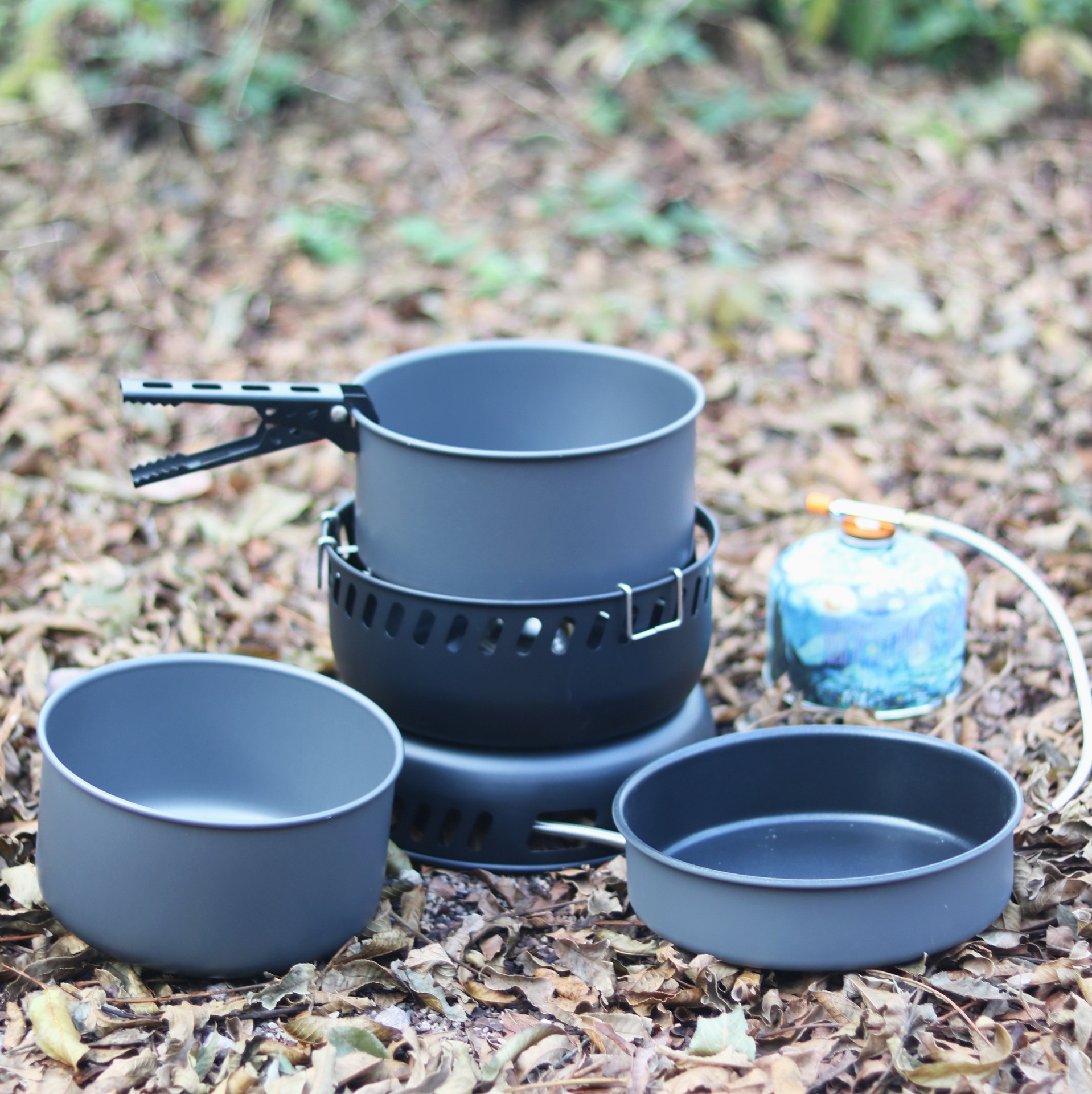 Camping Gas Stove Alcohol Stov - Camping Cooking Pots And Pans Set บทวิจารณ์และราคา