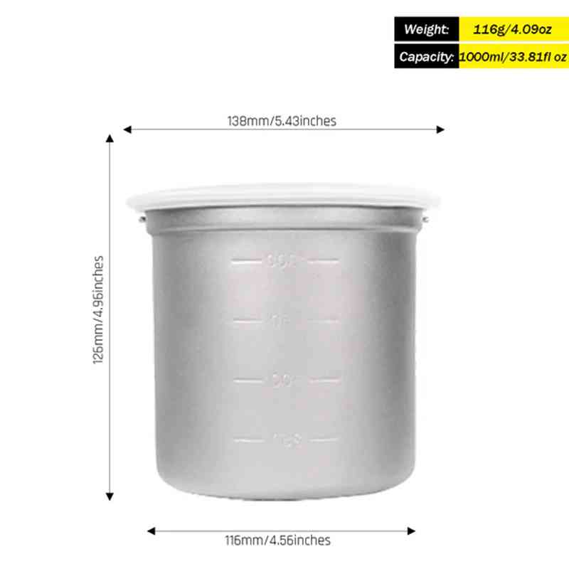 Silverant Camping Titanium Pot - Camping Cooking Set With Bag บทวิจารณ์และราคา
