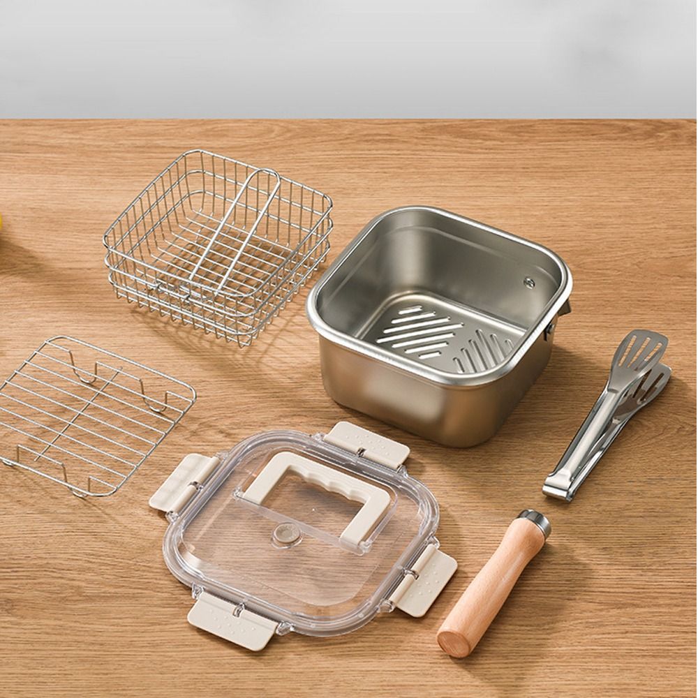 Portable Stainless Steel Fryin - Camping Cooking Candle บทวิจารณ์และราคา