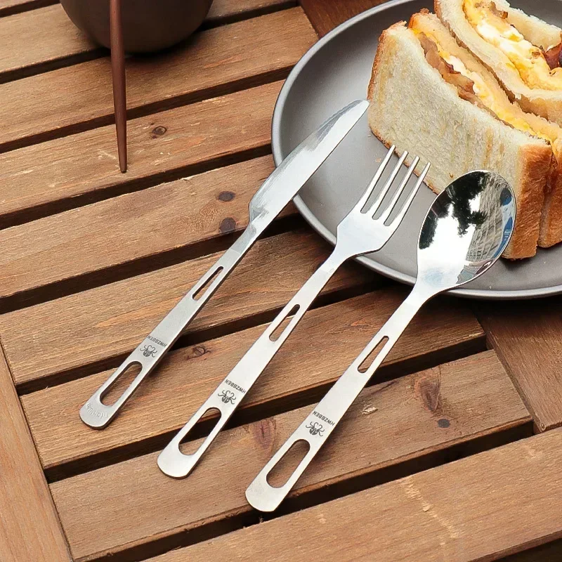 HWZBBEN Titanium Fork Spoon Kn - Camping Cooking Cutlery Set บทวิจารณ์และราคา