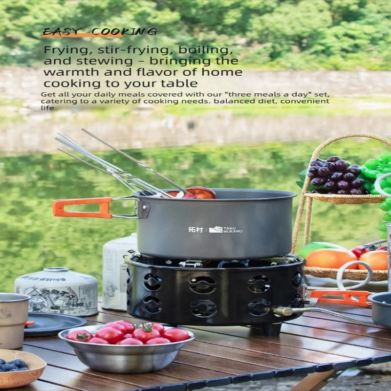 Camping Cookware Set Outdoor P - Camping Cooking And Dining Set บทวิจารณ์และราคา
