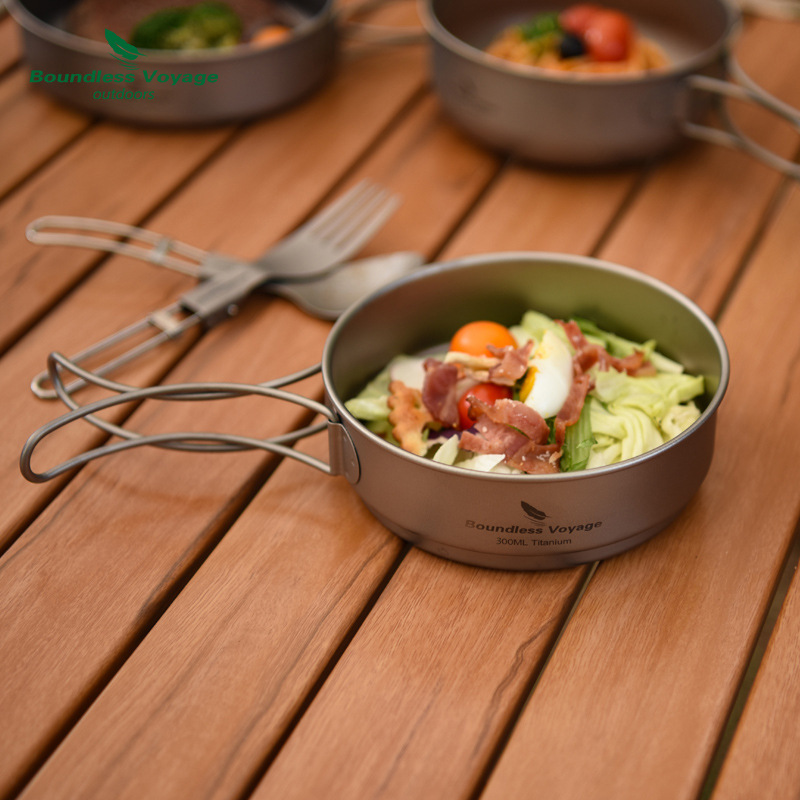 Pure Titanium Folding Handle P - Camping Cooking Pots And Pans Set บทวิจารณ์และราคา