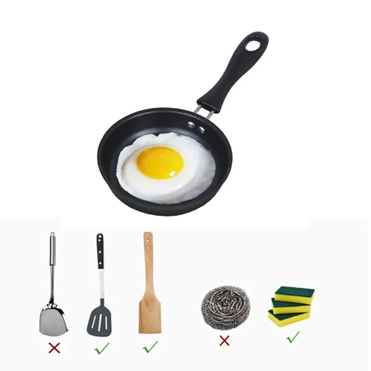 Mini Frying Pan with Handle Po - Camping Cooking Candle บทวิจารณ์และราคา
