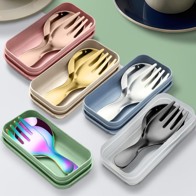 Stainless Steel Tableware Set  - Camping Cooking Cutlery Set บทวิจารณ์และราคา
