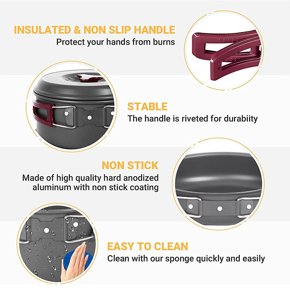 Outdoor cooking 3-4 person pic - Camping Cooking Frying Pan บทวิจารณ์และราคา