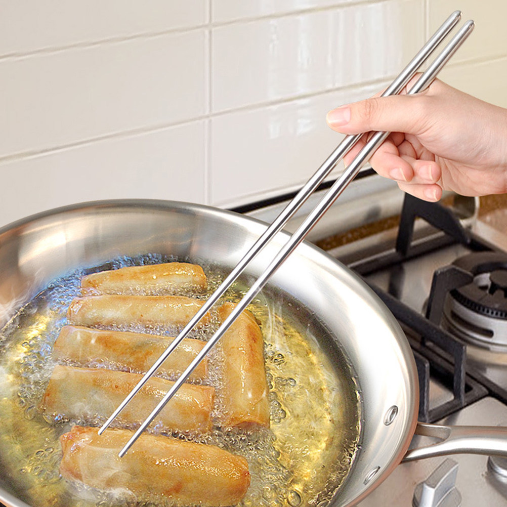 1Pair 36Cm Extra Long Stainles - Camping Cooking Tips บทวิจารณ์และราคา