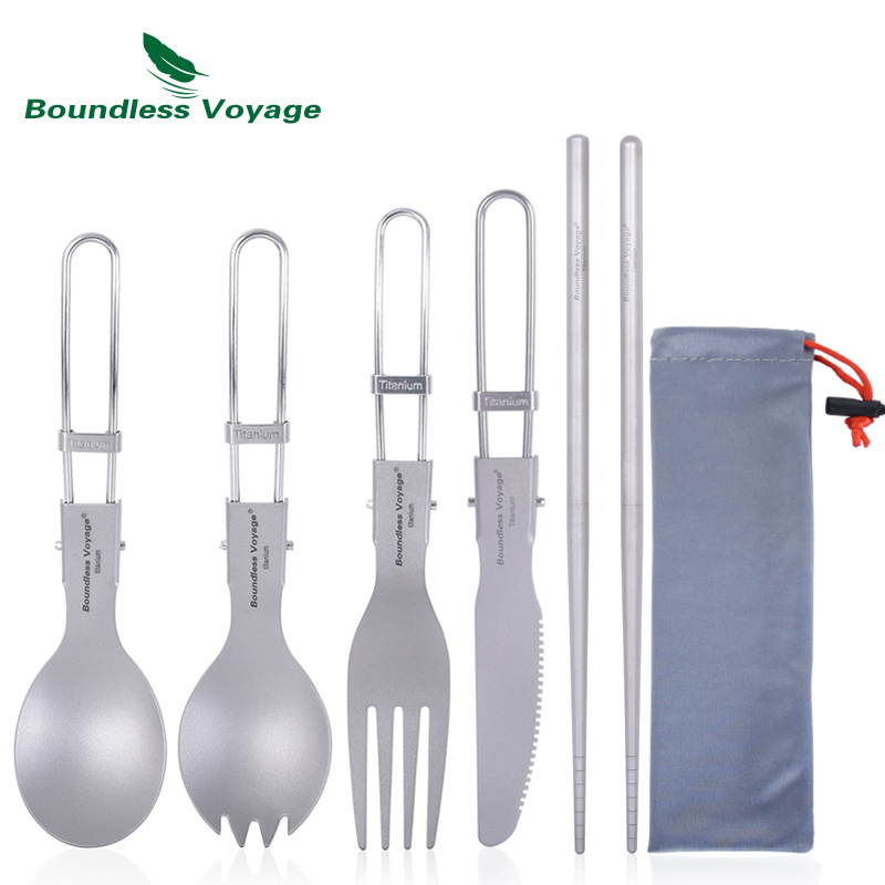 Boundless Voyage Titanium Camp - Camping Cooking Cutlery Set บทวิจารณ์และราคา