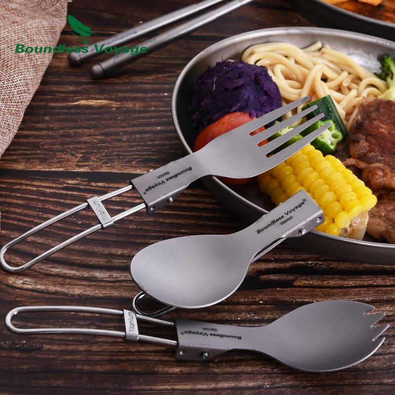 Boundless Voyage Titanium Camp - Camping Cooking Cutlery Set บทวิจารณ์และราคา