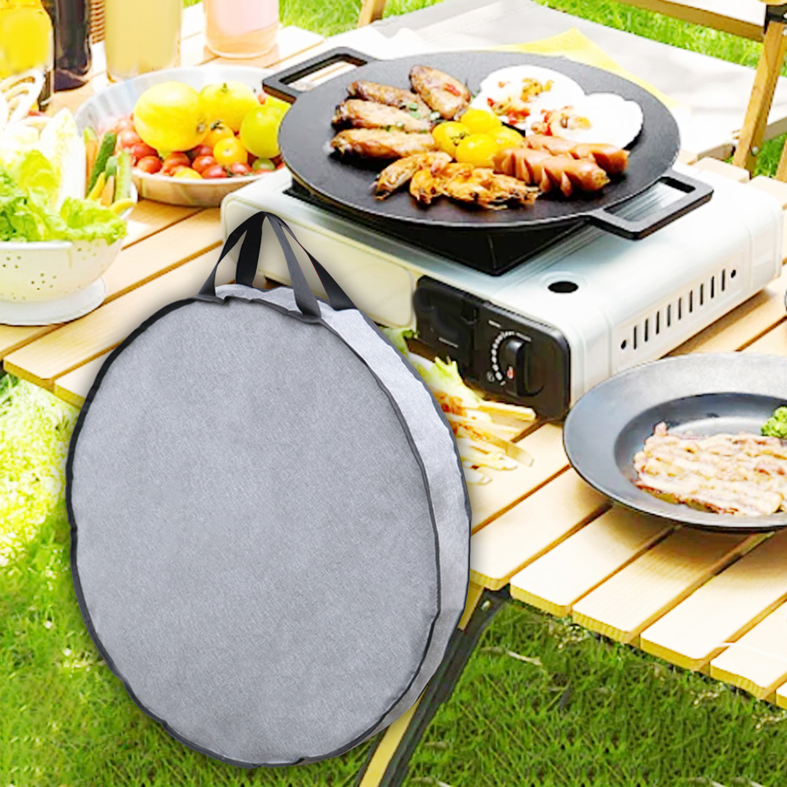 Camping Skillet Bag Portable C - Camping Cooking Pack บทวิจารณ์และราคา