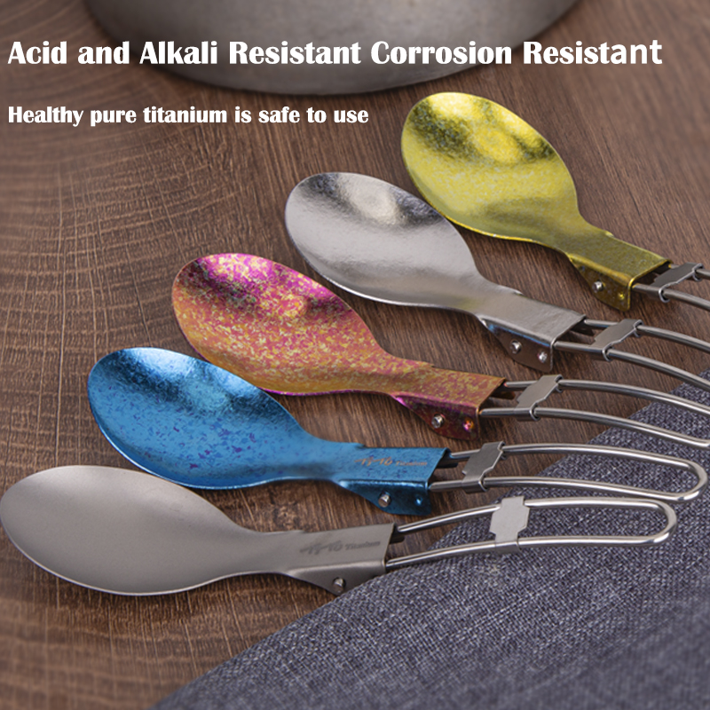 TiTo Titanium Folding Spork Po - Camping Cooking Meals บทวิจารณ์และราคา