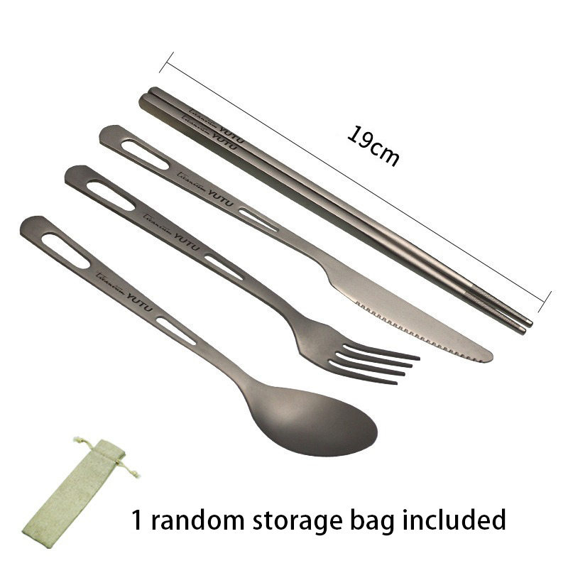 Titanium Tableware Set Camping - Camping Cooking Cutlery Set บทวิจารณ์และราคา