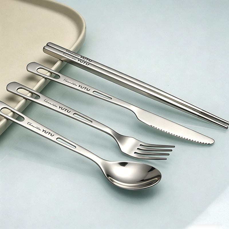 Titanium Tableware Set Camping - Camping Cooking Cutlery Set บทวิจารณ์และราคา