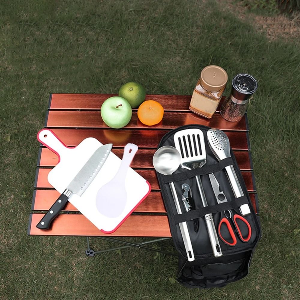 2024 Picnic Utensil Set Storag - Camping Cooking Set With Bag บทวิจารณ์และราคา