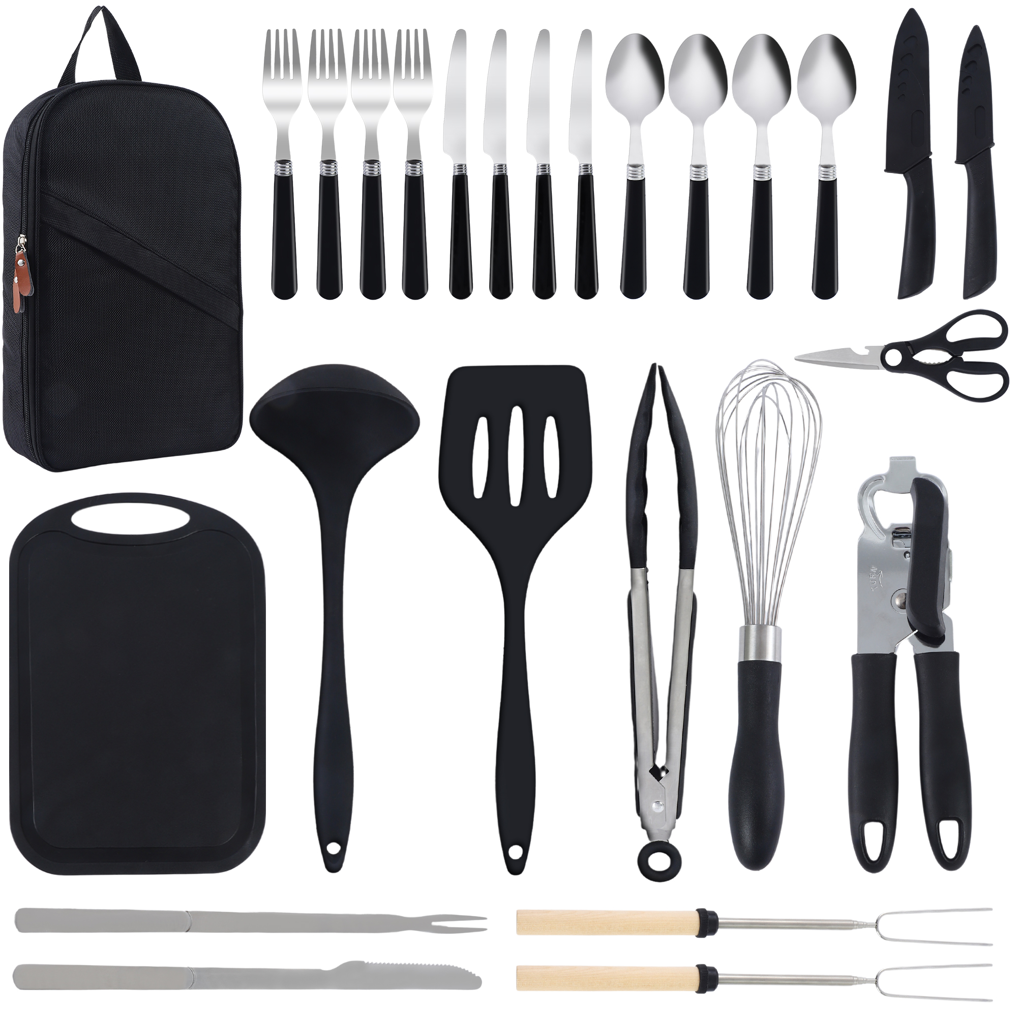 26Pcs Outdoor Camping Cooking  - Camping Cooking And Dining Set บทวิจารณ์และราคา