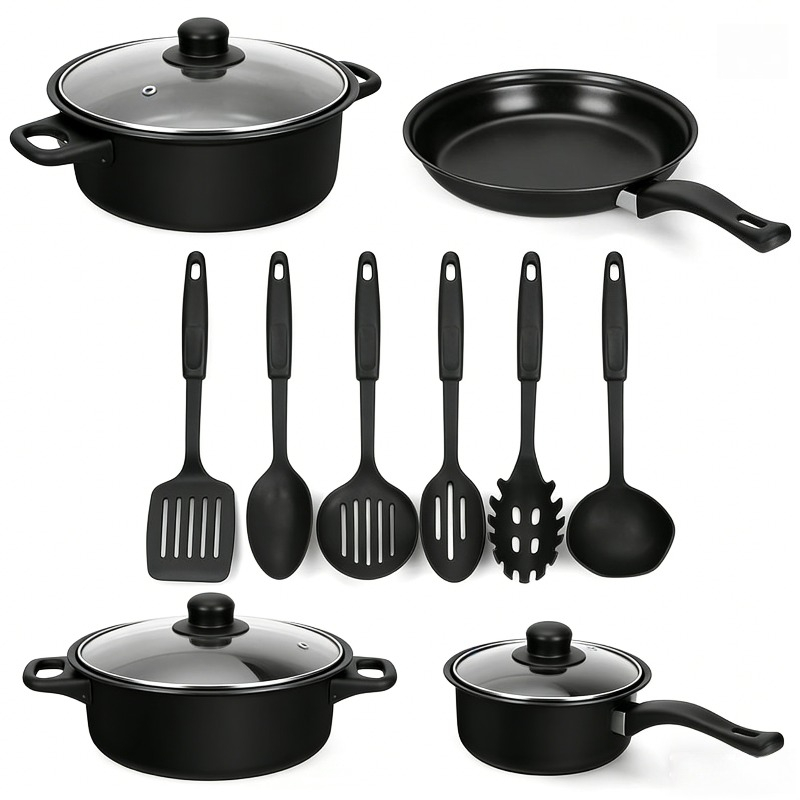 13PCS Nonstick Cookware Set Ca - Camping Cooking Candle บทวิจารณ์และราคา