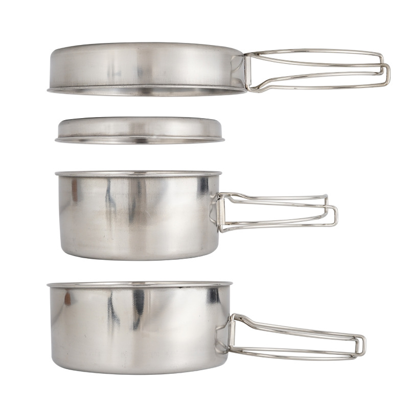 CLS 4-Piece Stainless Steel Ca - Camping Cooking And Dining Set บทวิจารณ์และราคา