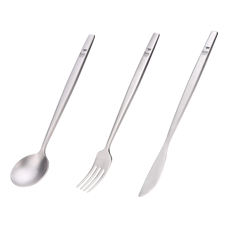 Keith Titanium Portable Spoon  - Camping Cooking Meals บทวิจารณ์และราคา