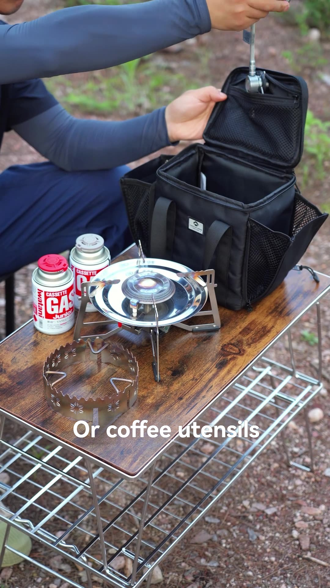 CAMPINGMOON BKXD-5F-B Small Ca - Camping Cooking Set With Bag บทวิจารณ์และราคา