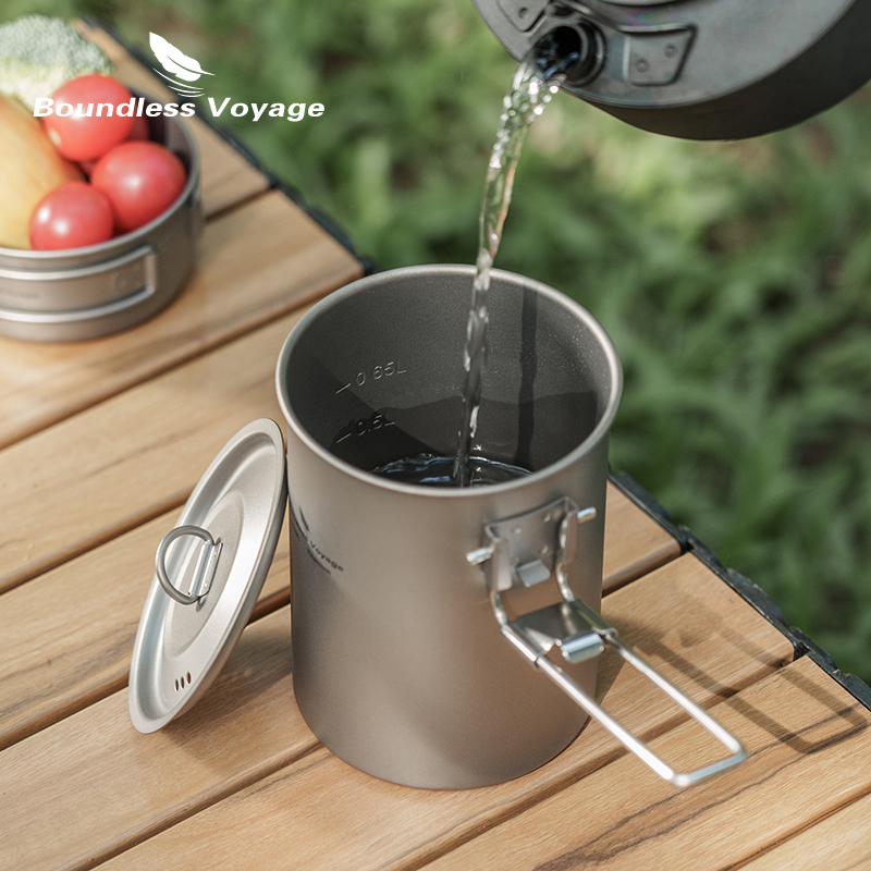 Boundless Voyage 900ml Titaniu - Camping Cooking Meals บทวิจารณ์และราคา