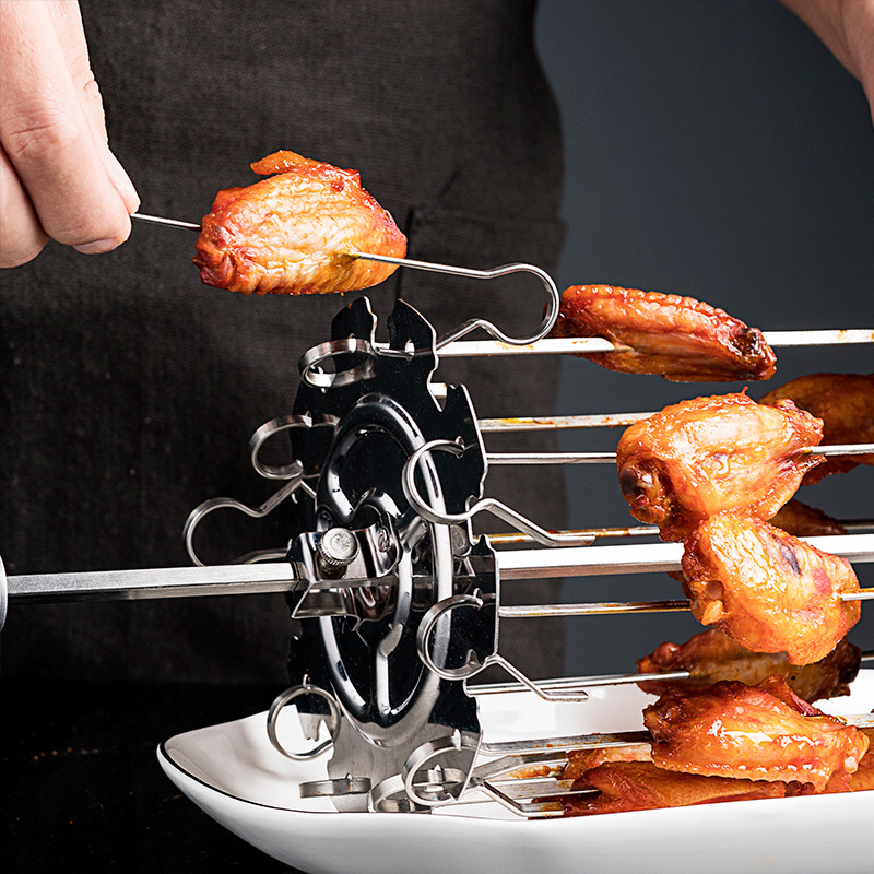1Set Stainless Steel BBQ Kebab - Camping Cooking Candle บทวิจารณ์และราคา