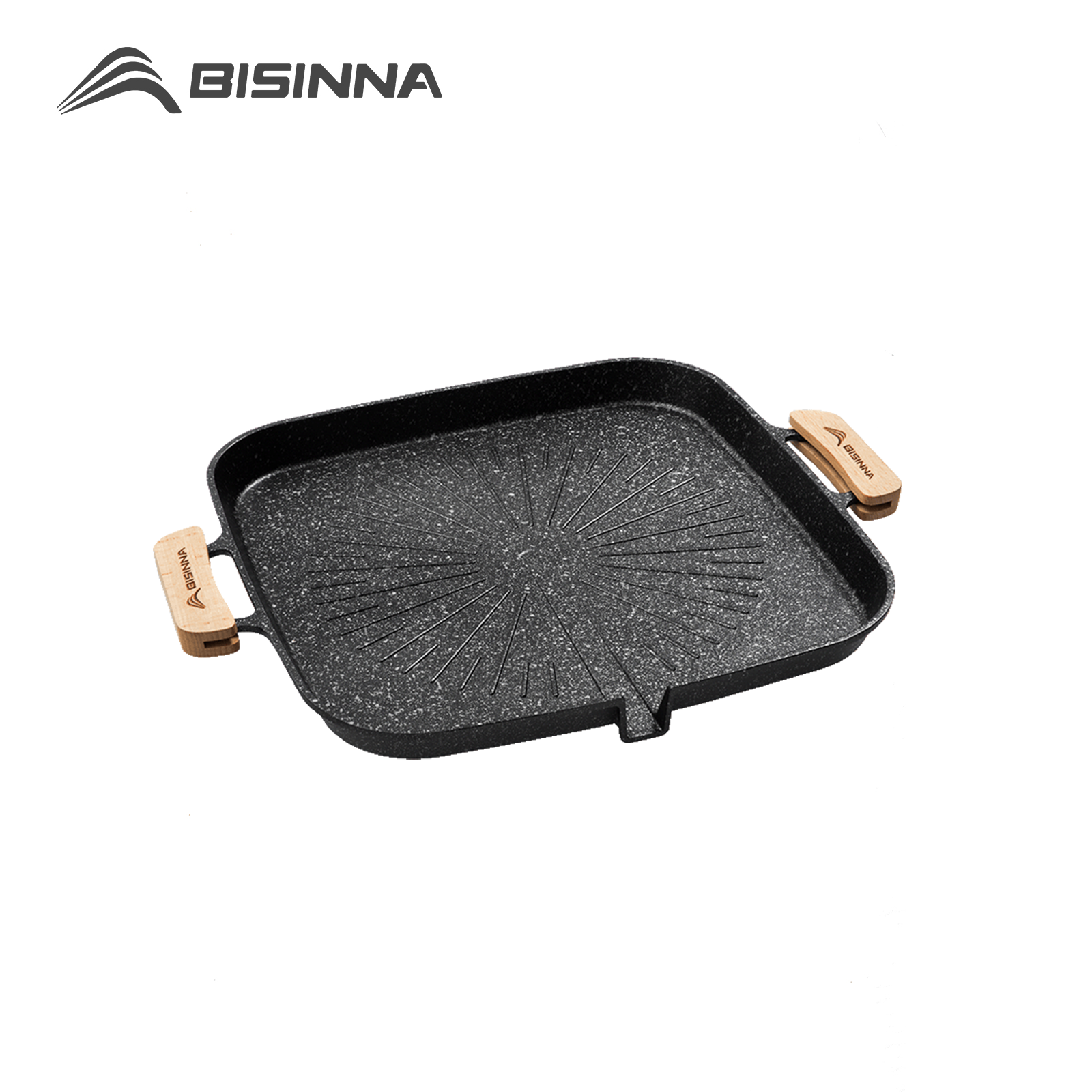 BISINNA Square BBQ Grill Pan N - Camping Cooking Frying Pan บทวิจารณ์และราคา