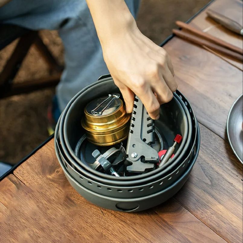 Camping Alloy Cooking Pot Fry  - Camping Cooking Frying Pan บทวิจารณ์และราคา