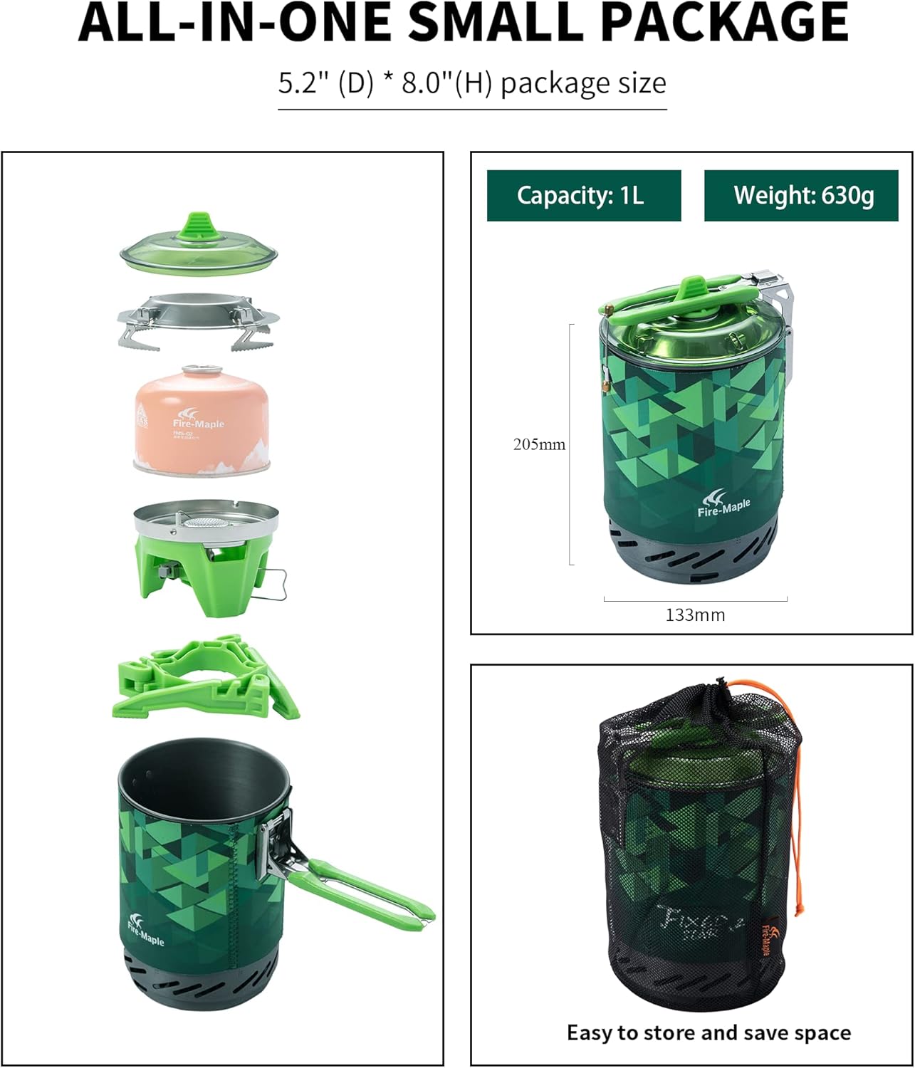 Fire-Maple FMS-X2 Cooking Syst - Camping Cooking One Pot บทวิจารณ์และราคา