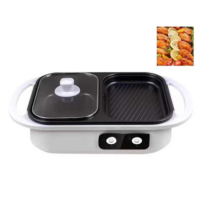 Non-stick barbecue hot pot mul - Camping Cooking One Pot บทวิจารณ์และราคา